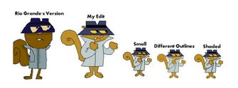 Secret Squirrel Sprite Timeline By Theiransonic