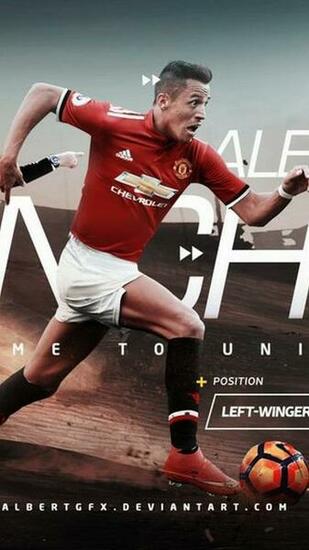 Alexis Sanchez Mu Wallpaper iPhone 3d