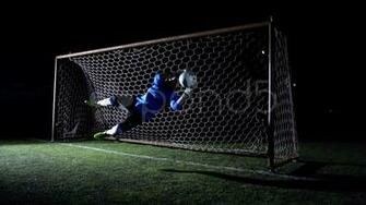 Stock Video Soccer Goalkeeper In Action Pond5