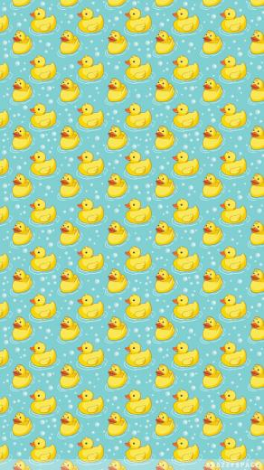 Apple Cz On Bg Duck Wallpaper iPhone Background Cute