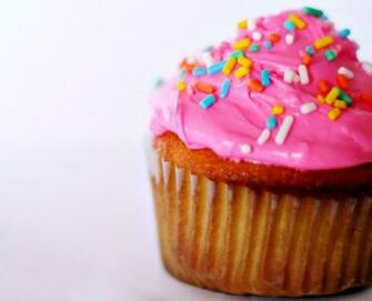 Cupcake Pink Cake Colorfull Sweet
