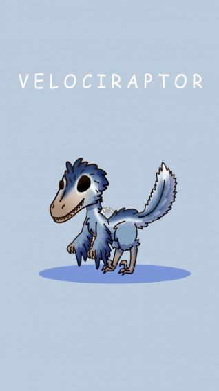 Wallpaper Velociraptor Blue By Redbutterflyj