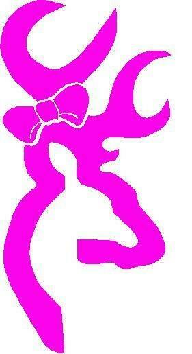 Deer Head Logo W Bow Decal Custom Wall Graphics
