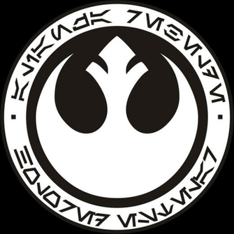 Holored Estelar Rebel Alliance Logo B W Version By Gardek On