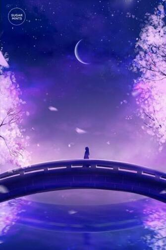 Moon Flower By Sugarmints Wallpaper Art