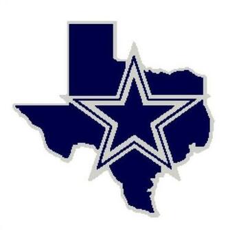Dallas Cowboys Logo Tunisian Simple Stitch Crochet Afghan Graph