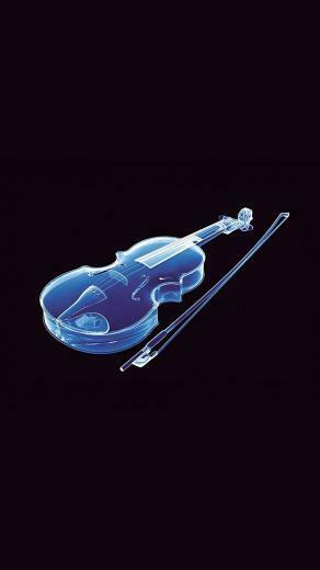 HD 3d Music Violin Nubia Phone Wallpaper Mobile Background