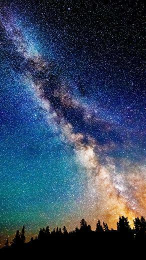 Milky Way Night Sky Stars iPhone Wallpaper