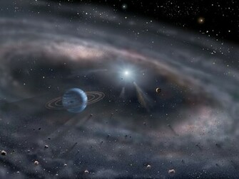 Wallpaper Asteroid Belt In Orbit