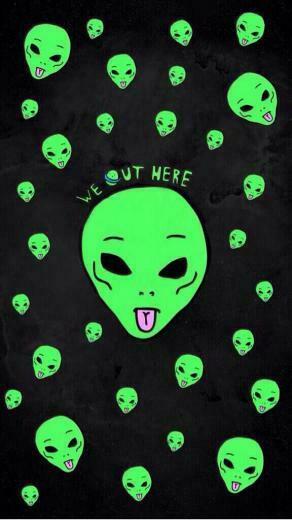 Alien Wallpaper Marijuanaaa