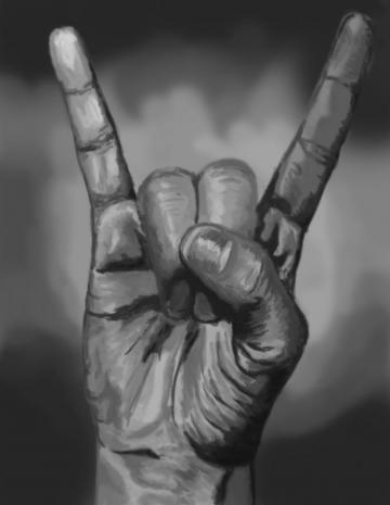 Metal Horns Wallpaper On