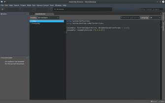 Assembly Browser Cannot Anything Without A Namespace Issue