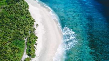 Tropical Beach Top Sea Coast Wallpaper HD Image Picture