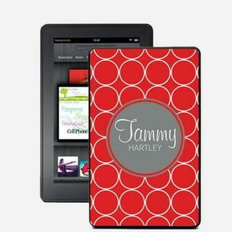 Tablet Cases Kindle Hoops Monogrammed Fire Snap On Case