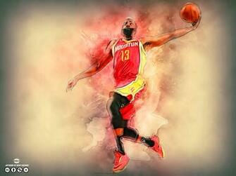 James Harden Dunk Artwork By