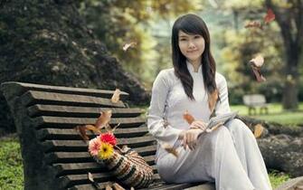 Women Vietnam Wallpaper Asians Depth Of