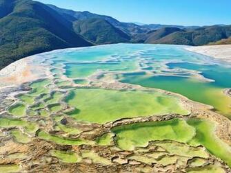 Desktop Wallpaper Mexico Oaxaca Hierve El Agua Nature