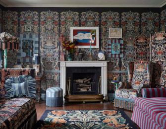Contemporary Pattern House Interior Design Wallpaper