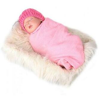 Amazon Monique Newborn Baby Soft Faux Fur Blanket Solid Color