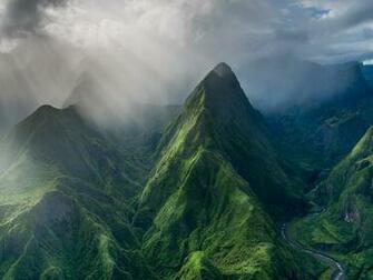 Nature Mountains Of The Island Reunion France