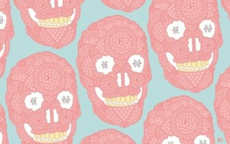 Pastel Skulls Wallpaper Myspace Background