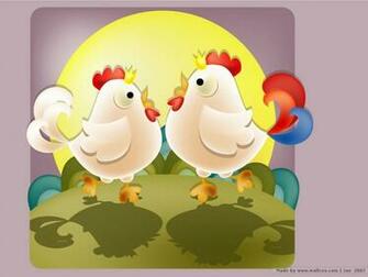 Chinese Zodiac Animals Cartoons No Desktop Wallpaper