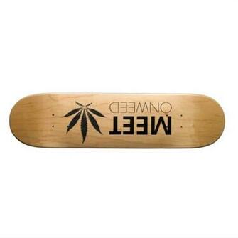 Skateboards Designs Weed Meet On Skateboard Deck
