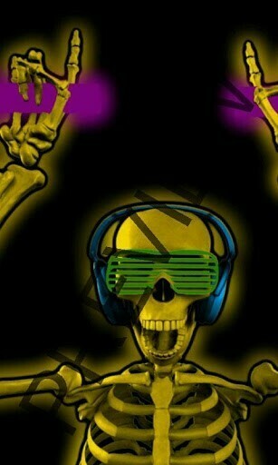 Skull Dj Music Party Wallpaper For Android