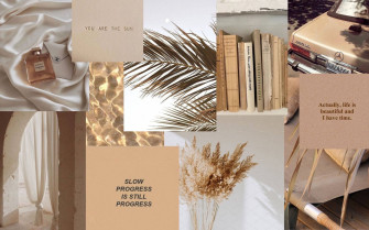 Aesthetic Beige Background Wallpaper