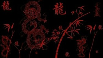 Kanji Wallpaper Dragons Desktop