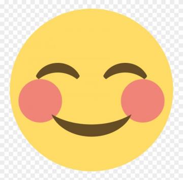 Emoji Blushing Face Smile No Background Transparent