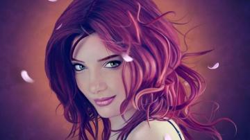 Art Girl Wallpaper On