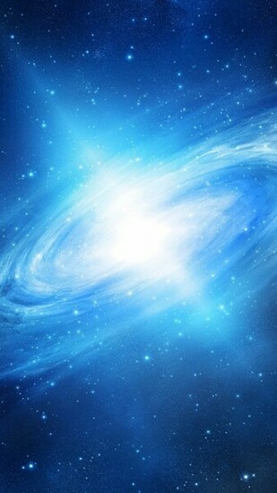 Space Blue Circle Stars Htc One Wallpaper