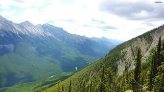 Banff Alberta Valley Wallpaper
