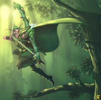 World Of Warcraft Night Elf Hunter Wallpaper