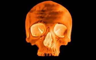 3d Fire Skull Wallpaper