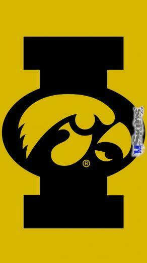 Iowa Hawkeyes Tigerhawk Oval Black On Gold Decal Style Vinyl Skin