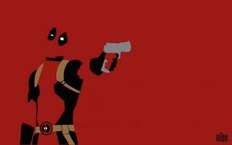 Wallpaper Deadpool Minimalist By Malowsdrawing