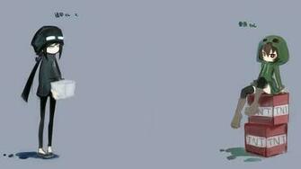 Minecraft HD Wallpaper Tags Blue Eyes Description Brunettes