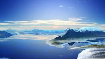 3d Mountain Scenery Wallpaper