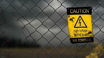 High Voltage Do Not Touch Wallpaper Artistic
