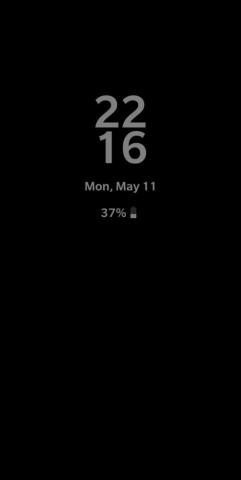 Always On Display Home Clock Amoled Edge Wallpaper