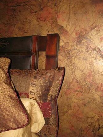 Rip It Into Smaller Pieces And Apply To The Walls With Wallpaper