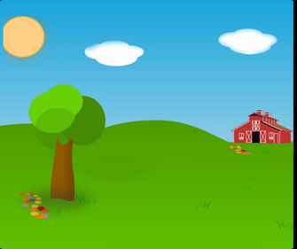 Farm Background Vector