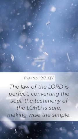Psalms Kjv Mobile Phone Wallpaper The Law Of Lord Is