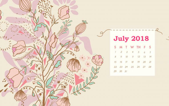 July Calendar Background