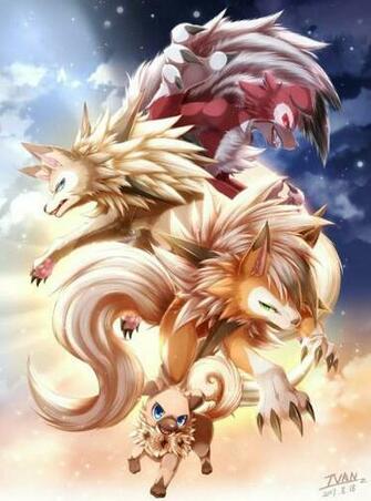 Rocabot Et Les Formes De Loucaroc Teamnocturne Pokemon