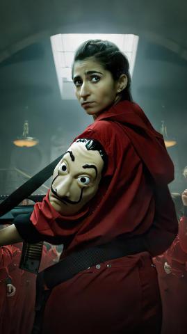 Money Heist Dali Mask Costume Nairobi 4k Wallpaper