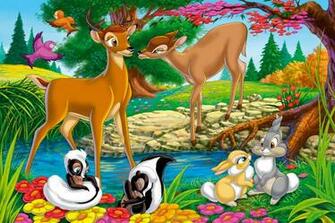Disney Animal Bambi Characters Wallpaper