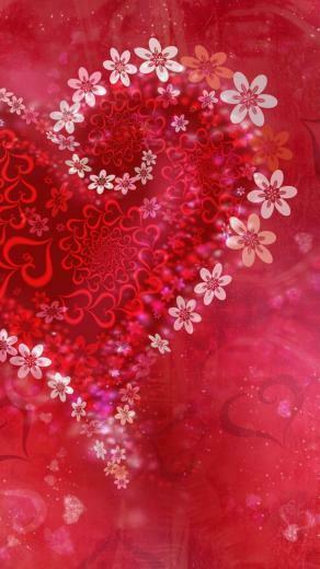 Valentine Day Flower Wallpaper For iPhone X